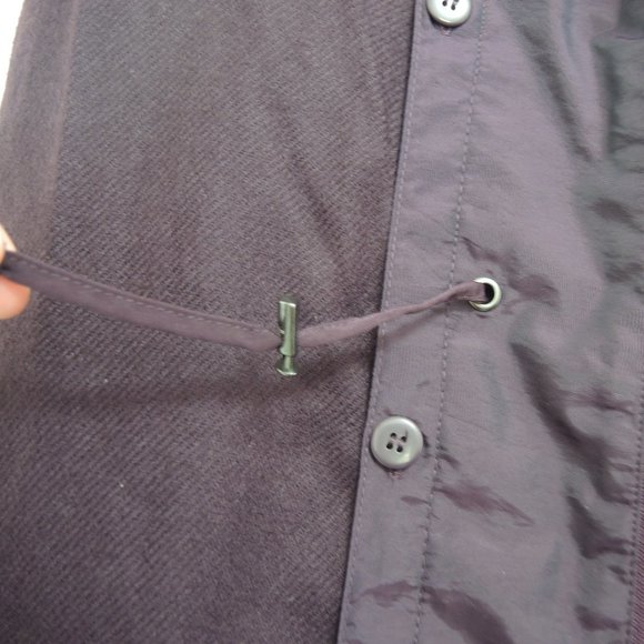 St. John's Bay Dark Purple Coat with Removable Hood & Lining Size Small - Picture 6 of 11